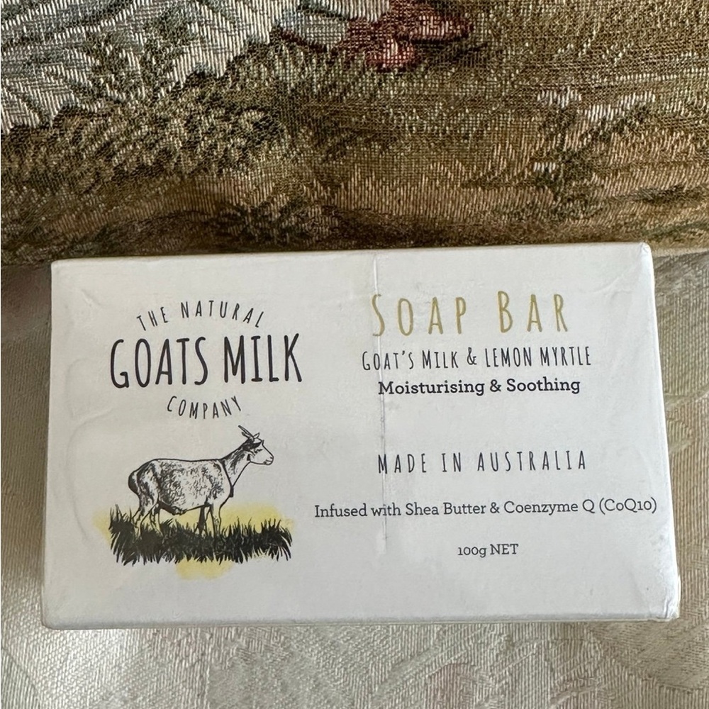The Natural Goats Milk Company Soap Bar Goats Milk & Lemon Myrtle  - 3 pack